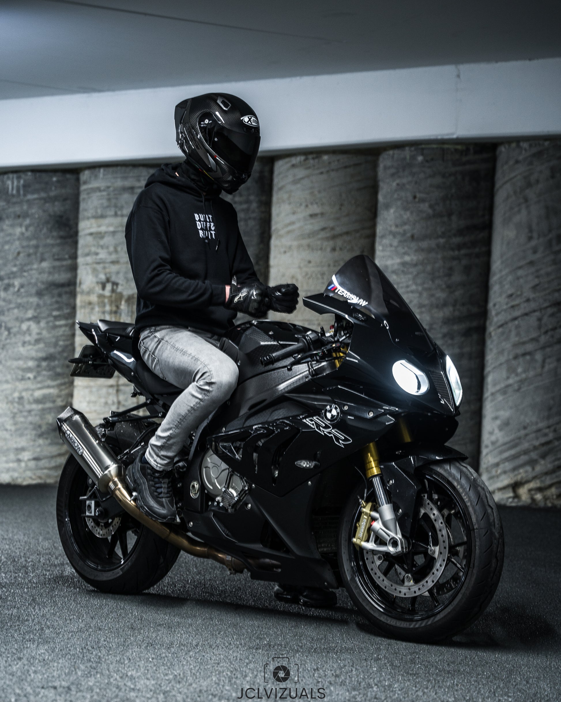 "BUILT DIFFERENT" MOTORCYCLE HOODIE