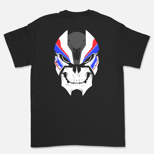 BMW S1000RR SKULL sportbike motorcycle t-shirt back