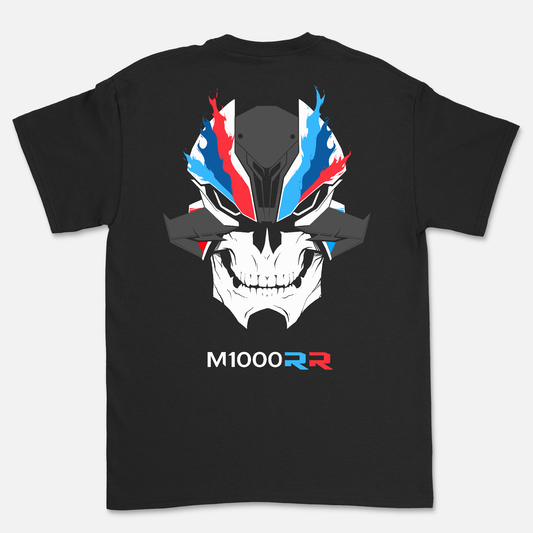 BMW M1000RR SKULL sportbike motorcycle t-shirt back