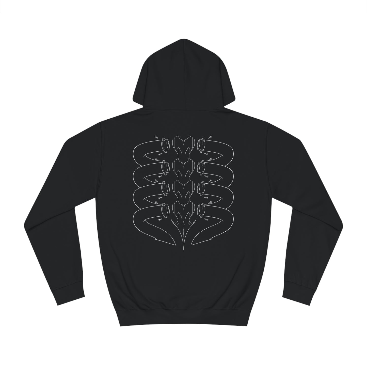 back of hoodie