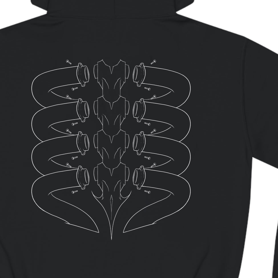 back of hoodie close-up