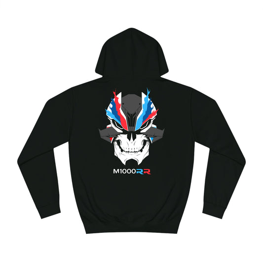 back of bmw m1000rr sportbike hoodie