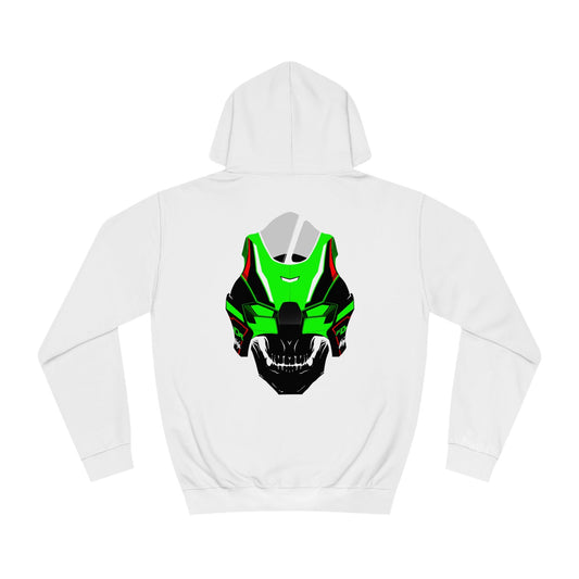 back of kawasaki zx10r sportbike hoodie