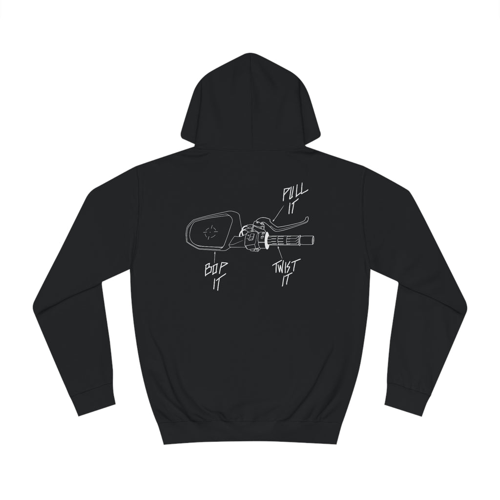 motorcycle hoodie back of hoodie