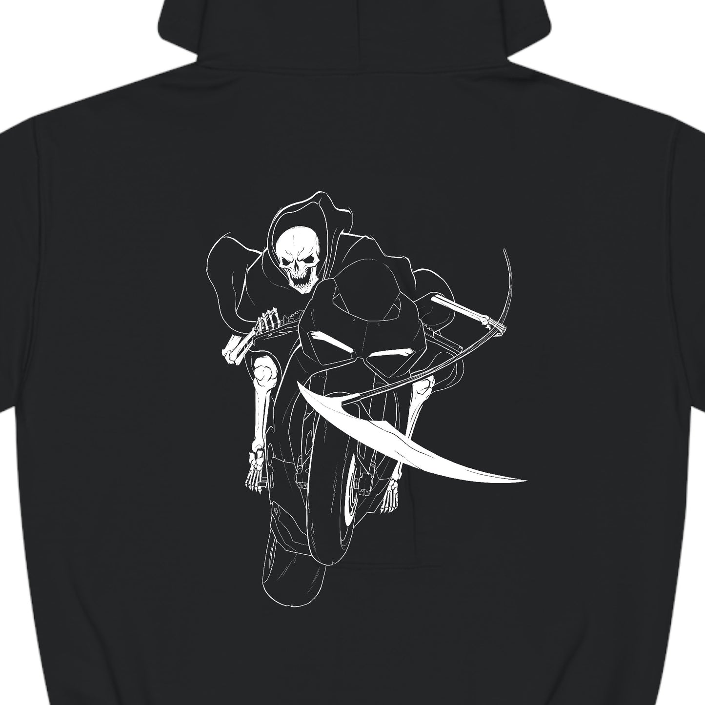 reaper sportbike hoodie close-up