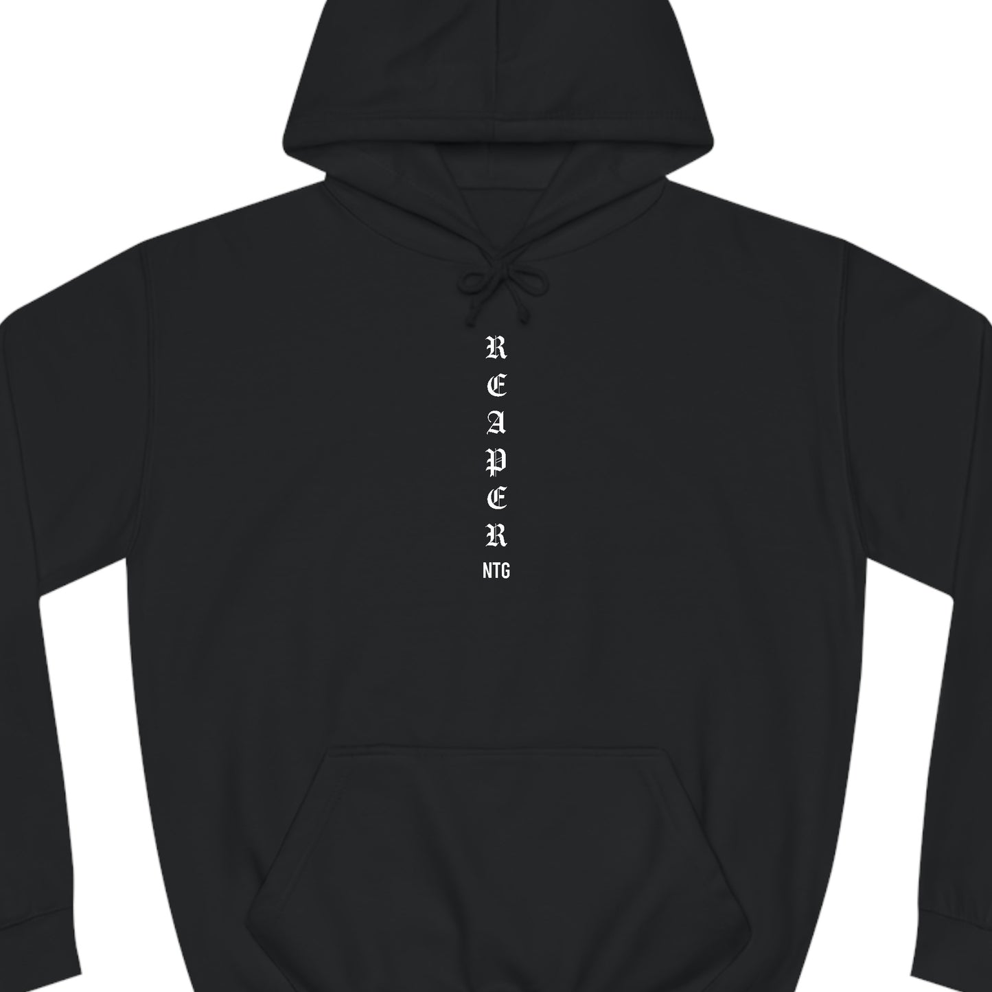 reaper sportbike hoodie front text graphic close-up