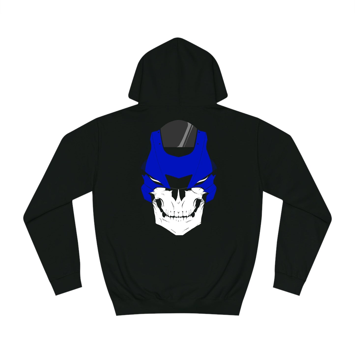 back of yamaha r6 sportbike hoodie blue