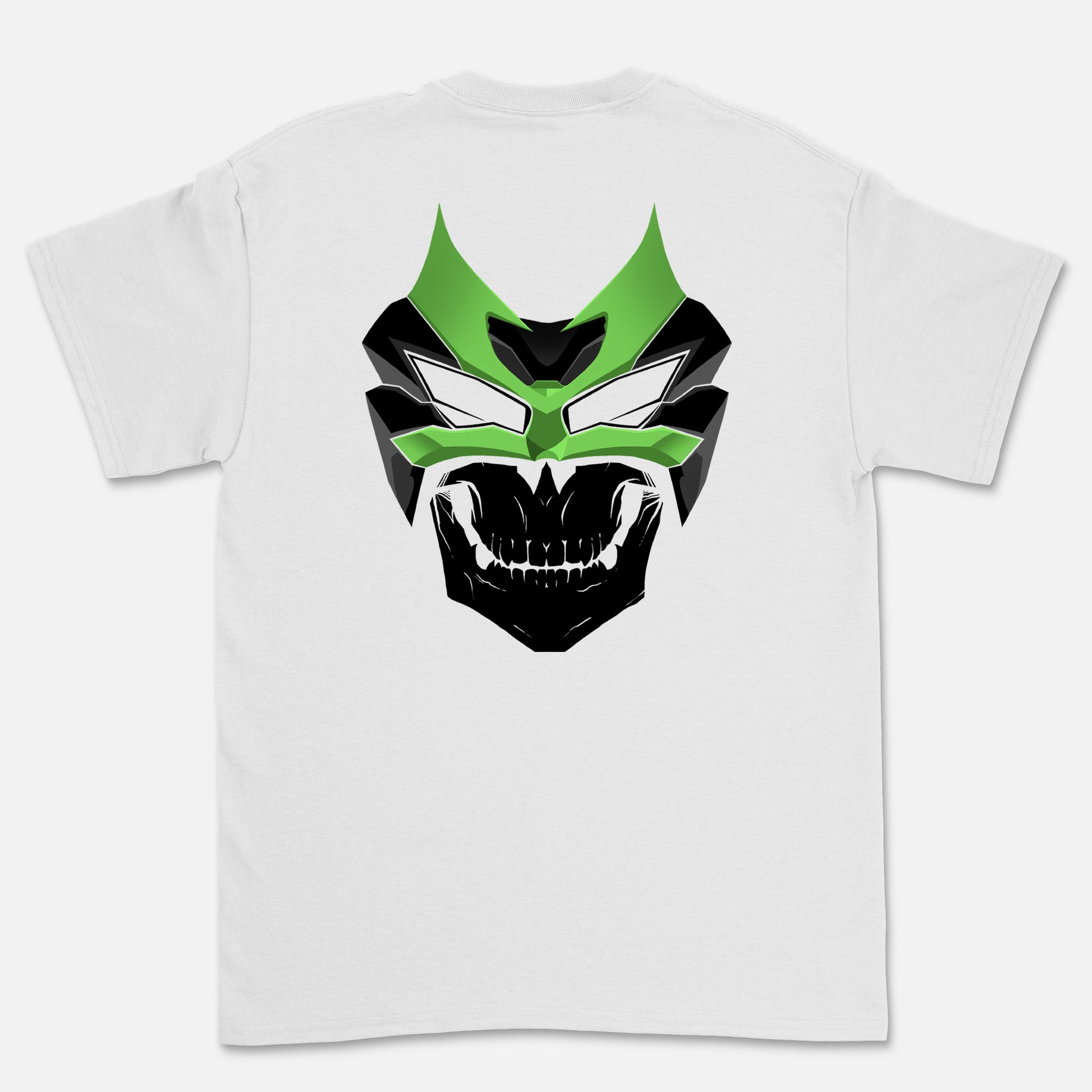 zx6r skull shirt rear green